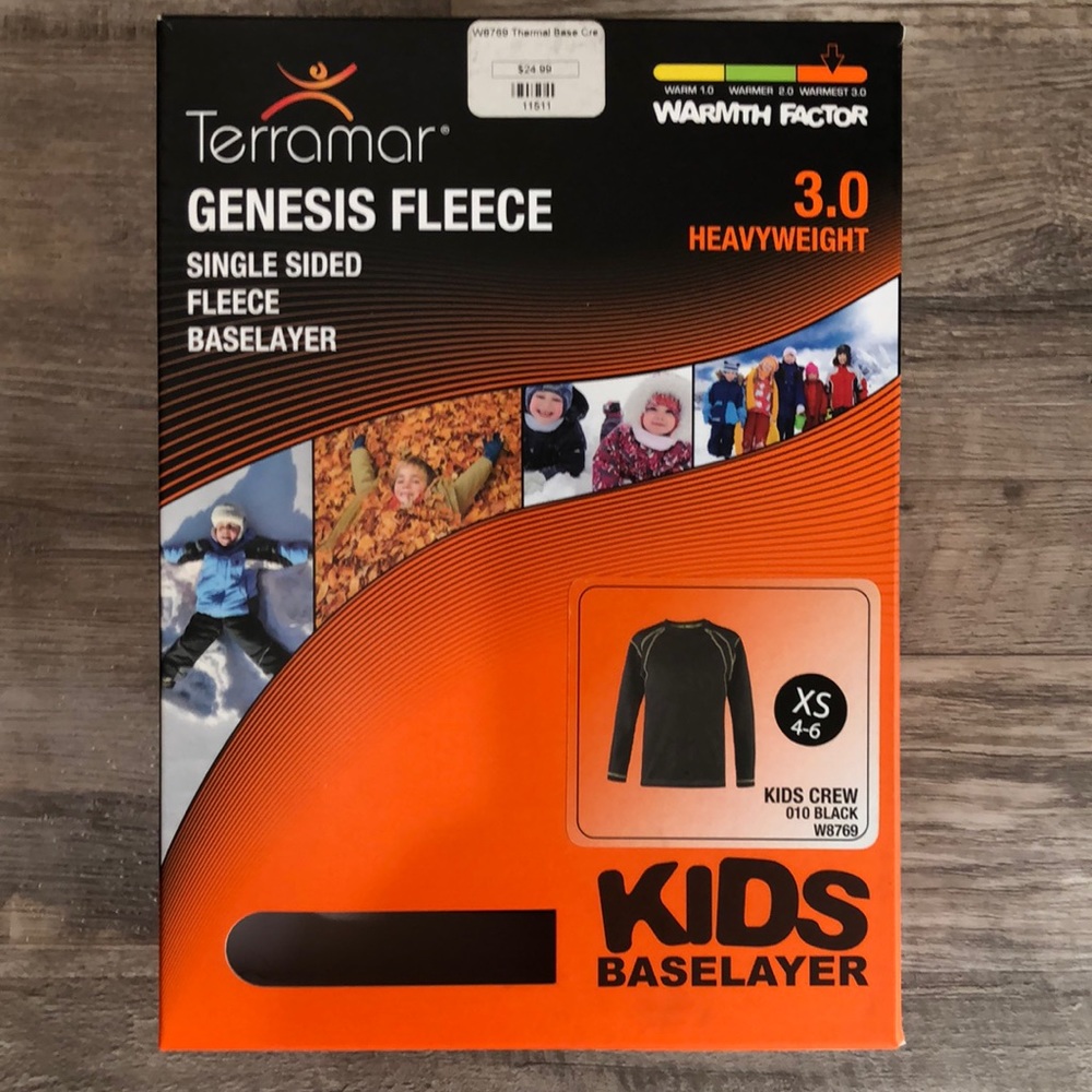 Terramar Black Fleece Base-layer Top W8769